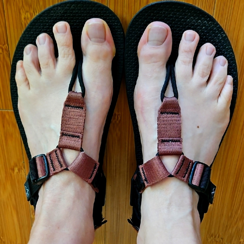 Bedrock Cairn Evo Barefoot Hiking Sandals: Womens 9, Mens 8 (Unisex)